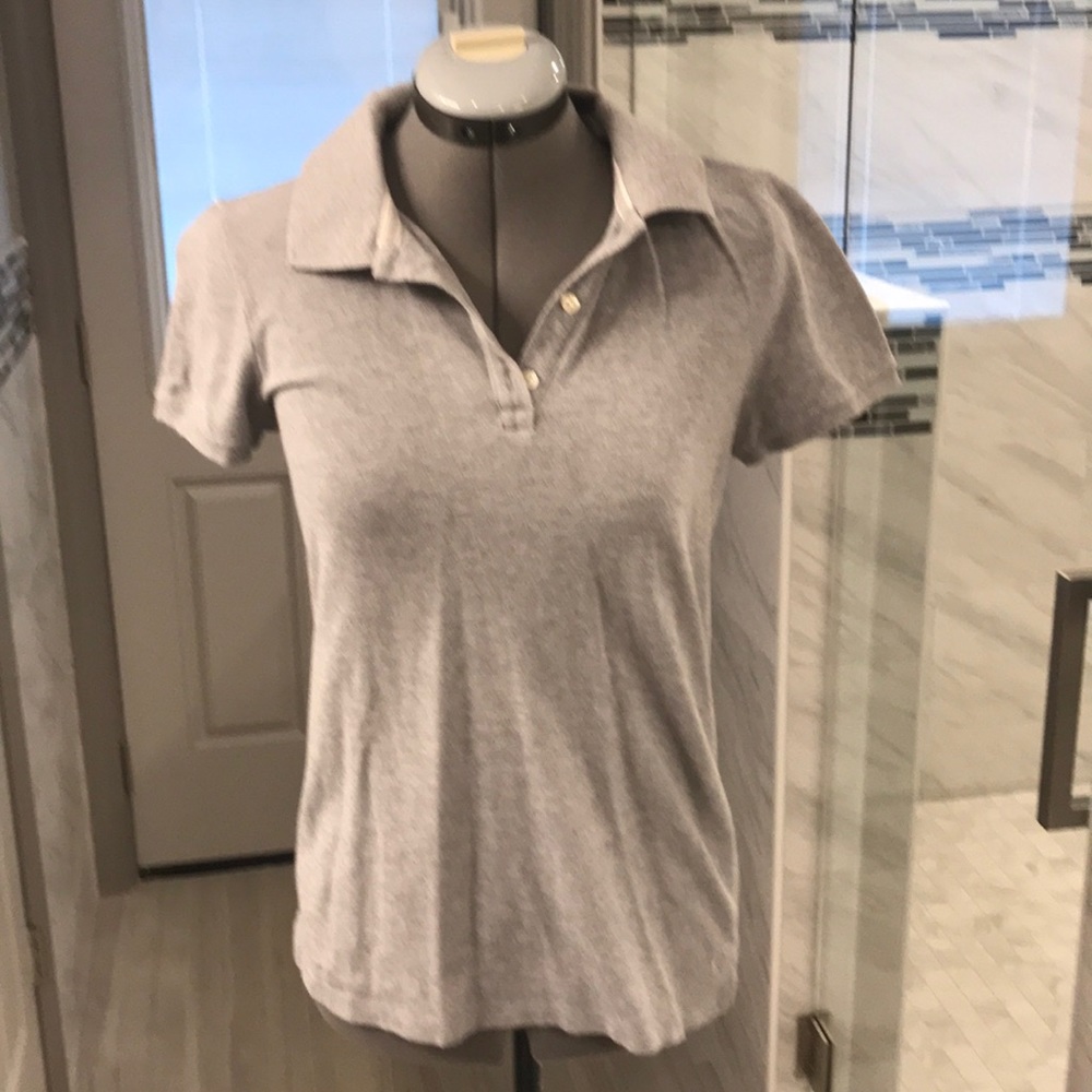 Gray polo type shirt